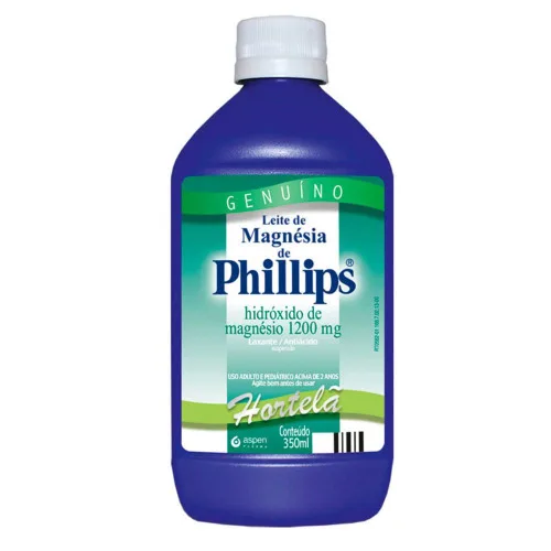 Leite Magnesia Phillips 350ml Aspen Pharma - PHARMA - Farmácia