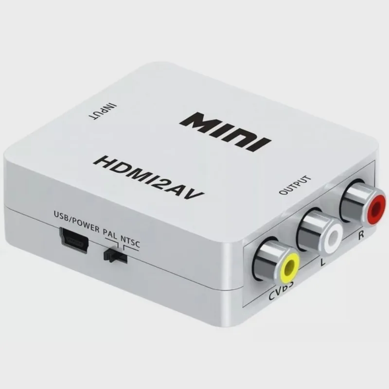 Mini Adaptador Conversor De Hdmi Para Rca Video Composto Av
