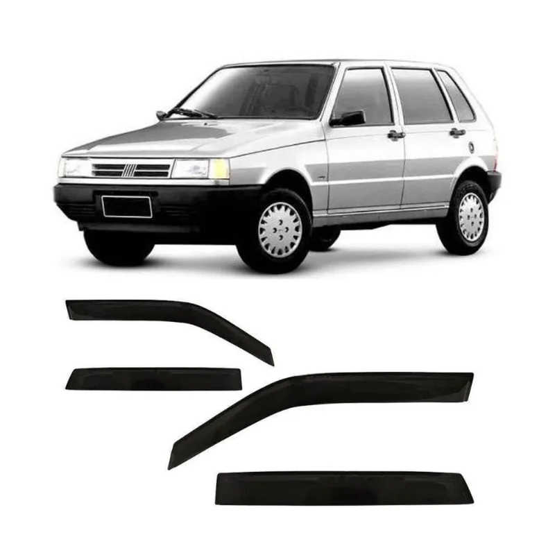Calha de Chuva Defletor Fiat Uno Elba Prêmio 4p exceto Fire 88 a 2002