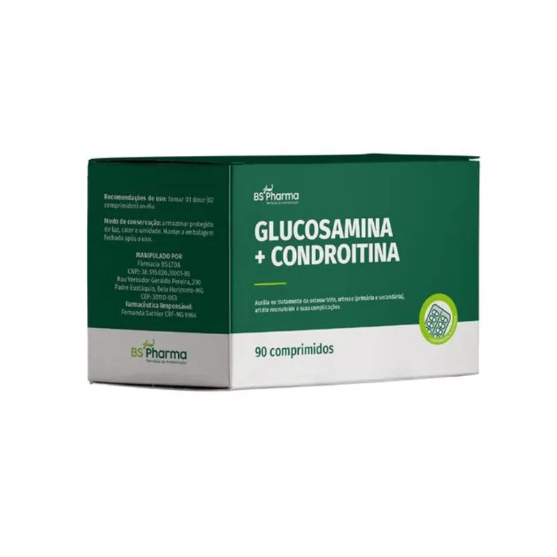 Glucosamina 500 mg + Condroitina 400 mg - 90 Comprimidos