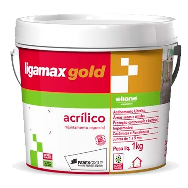 Rejunte Acrílico 1Kg Palha Eliane