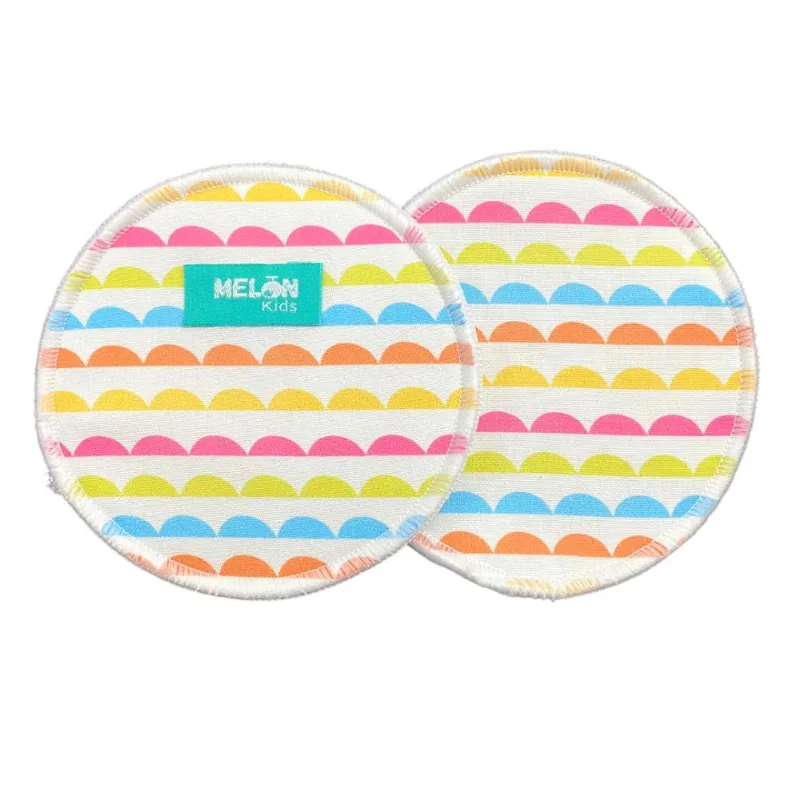 Absorventes Para Seios Reutilizável Ondinhas Coloridas