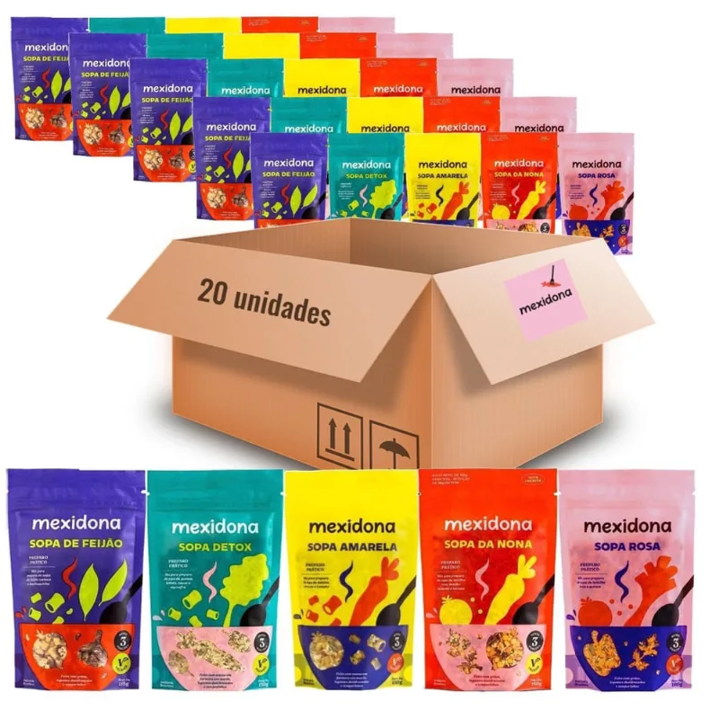 Kit Com 25 Pacotes De Sopas Sortidas - Mexidona