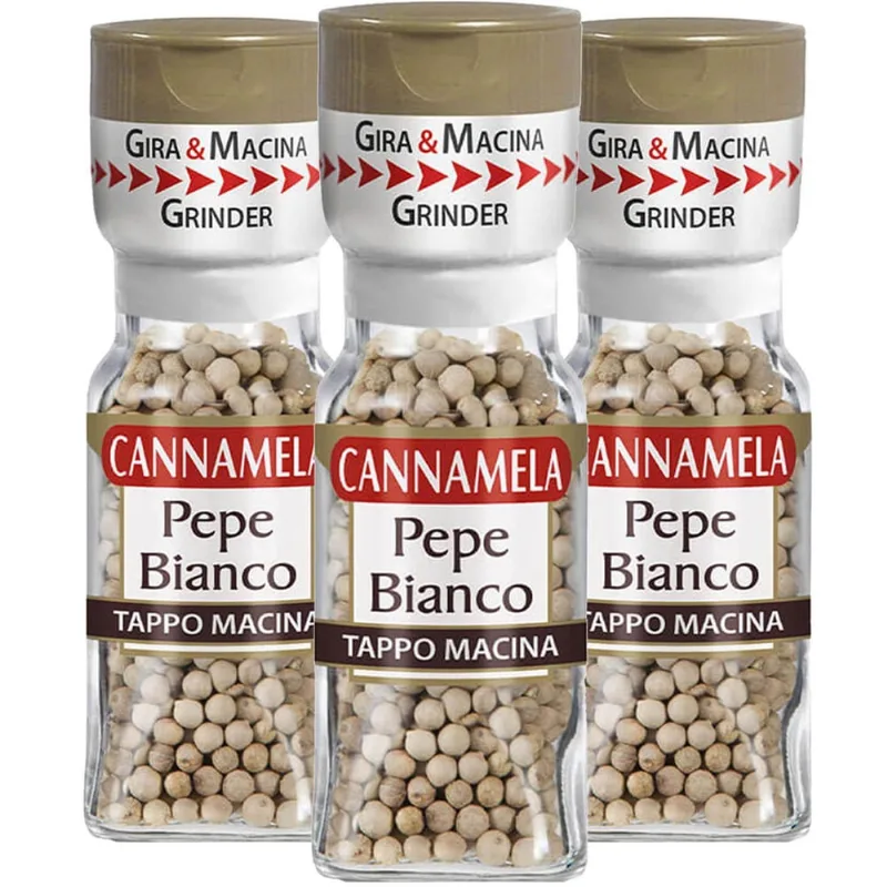 Kit Com 3 Und Pimenta Branca Em Grãos Cannamela 32G