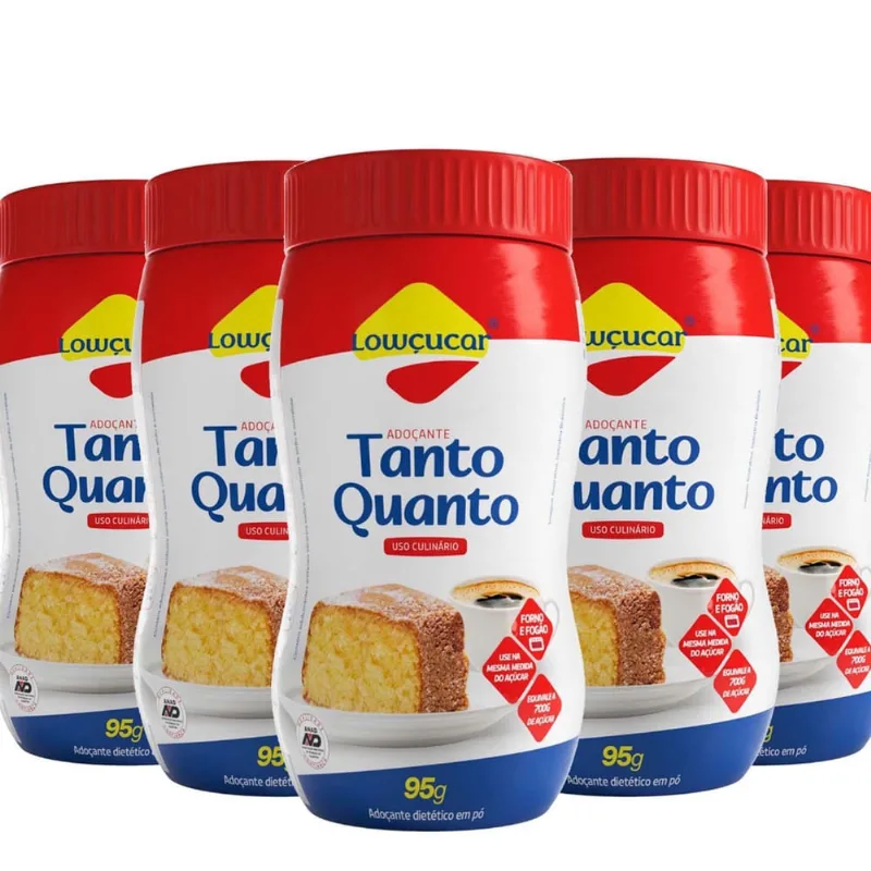 Kit Com 5Un Adoçante Forno E Fogão Tanto Quanto Lowçúcar 95G