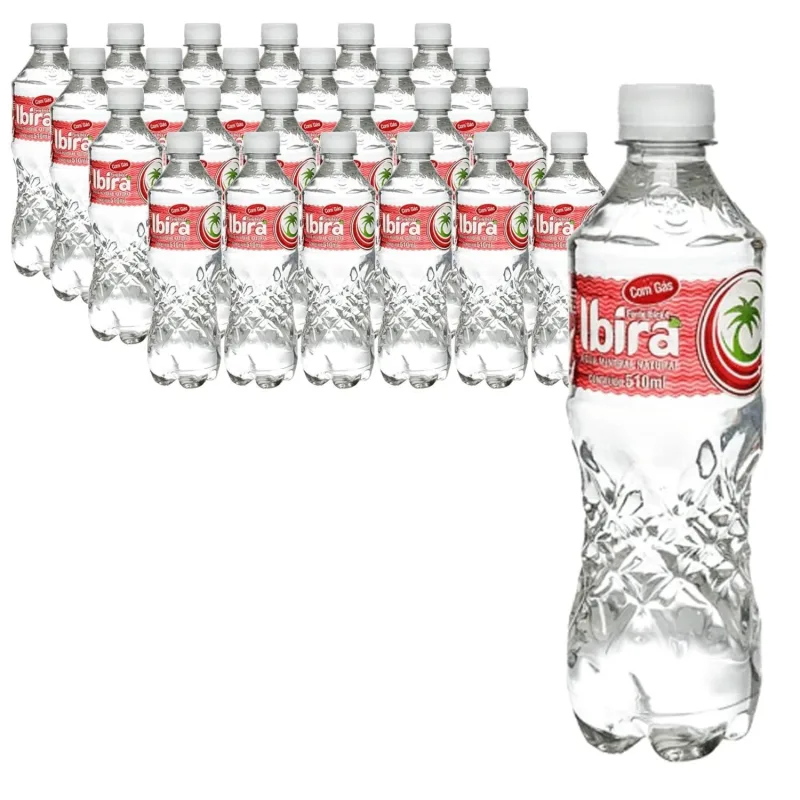 Kit Com 24und Água Mineral Com Gás Ibirá Ph 10,24 510ml - Não Informado