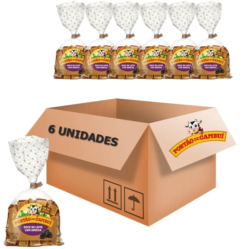 Kit 6x Doce De Leite Com Ameixa Em Pé Portão Do Cambuí 200g - Não Informado - Mercearia