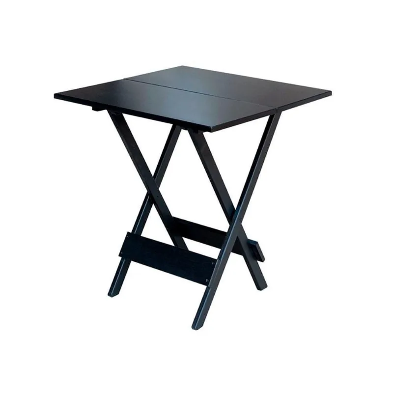 Mesa Para Açaí Dobravel De Madeira 80x80 - Preto - Preto
