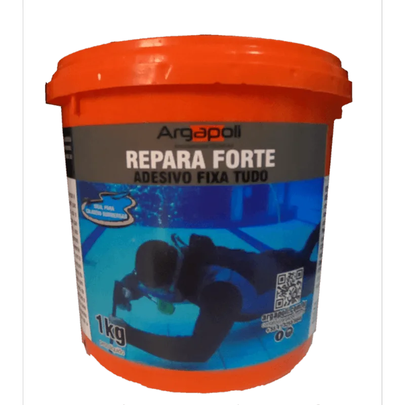 massa epoxi repara forte 01kg argapoli branco