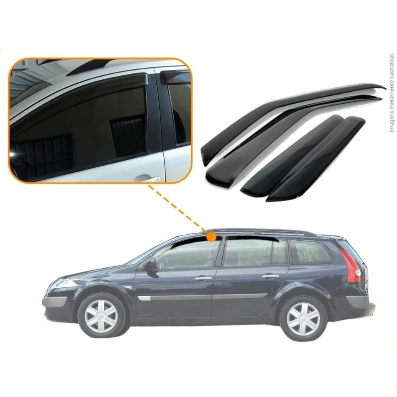 Calha De Chuva Ecoflex Renault Megane Grantur 4p
