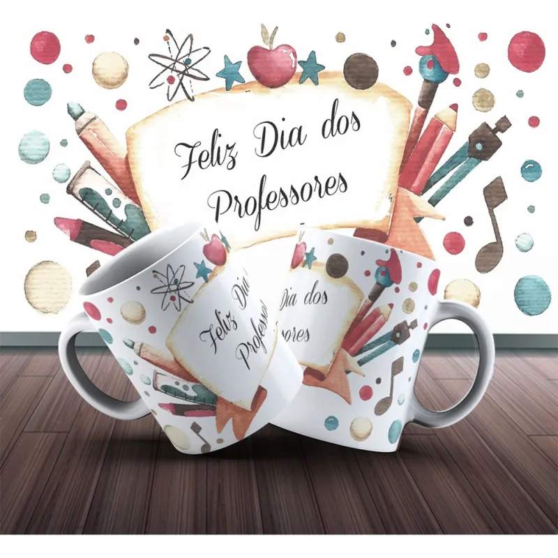 Caneca de Cerâmica Dia dos Professores - Não Disponível - Utilidades Domesticas