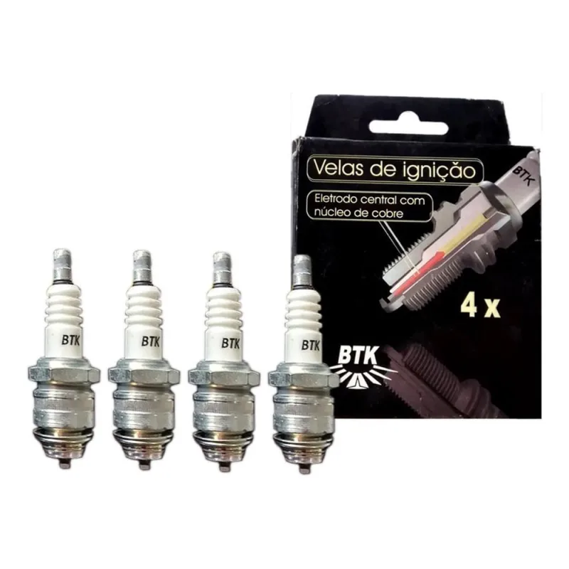 Vela Ignição Palio Escort Astra Corsa Santana Jogo Bpr6Ey - Não Disponível - Automotivo