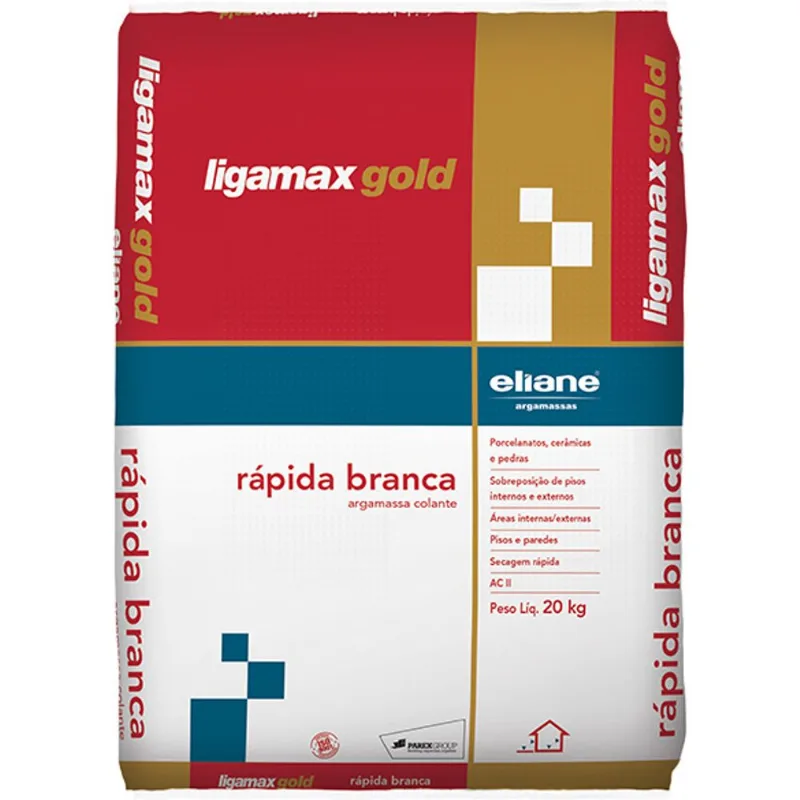 Argamassa ACII Piso Sobre Piso Cura Rápida 20Kg Eliane Branca