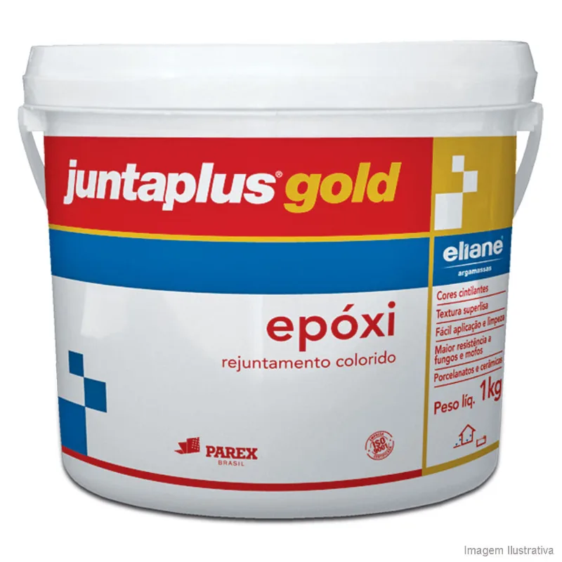 Rejunte Epóxi Juntaplus Ligamax Gold 1kg Amêndoa