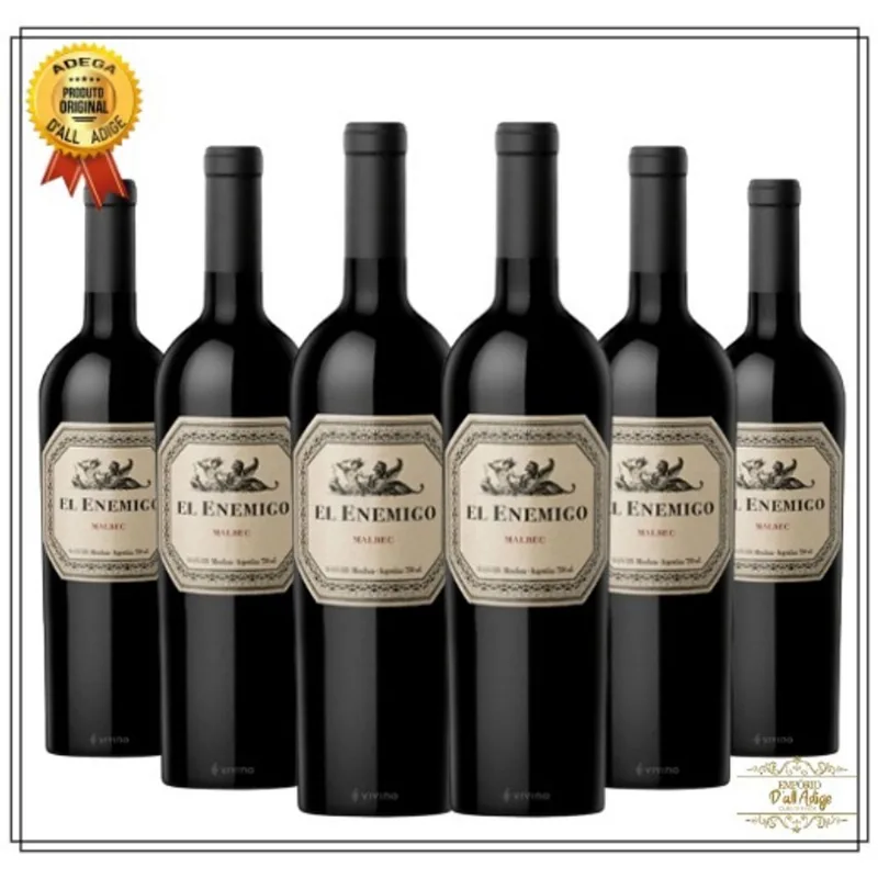 Kit 6 Vinhos Argentinos El Enemigo Malbec
