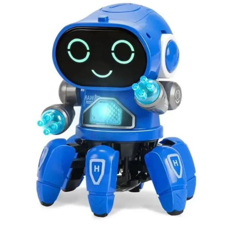 Robô Lady Infantil - Dançante Som E Luz - Brinquedo Azul