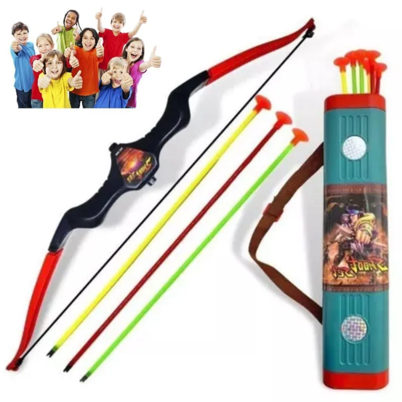 Arco Flecha Infantil Bolsa Aljava Lançador De Dardos Barato