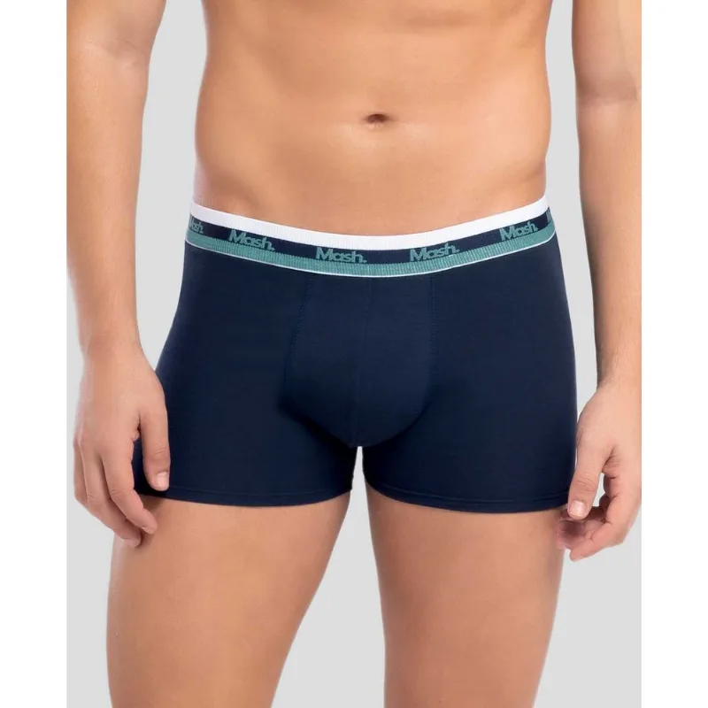 Cueca Boxer Cotton Azul Marinho P