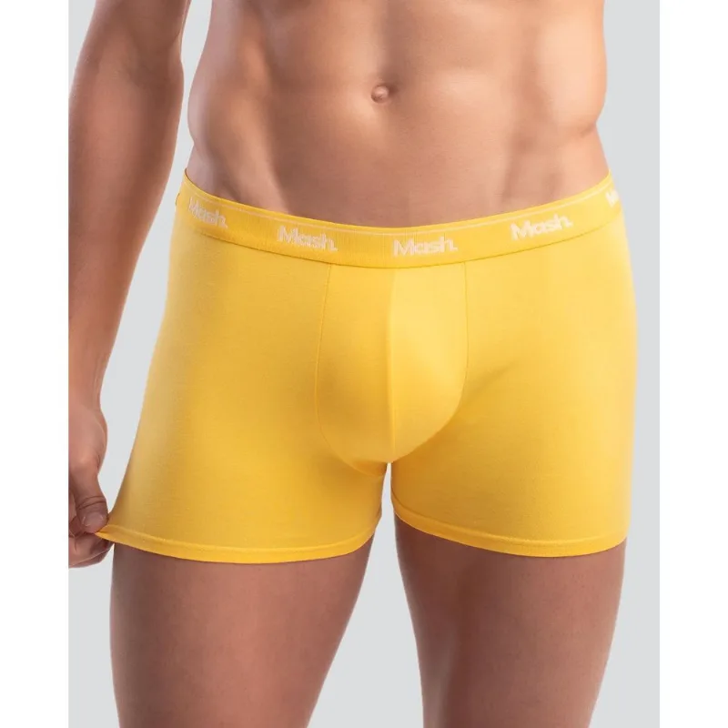 Cueca Boxer Cotton Amarelo P