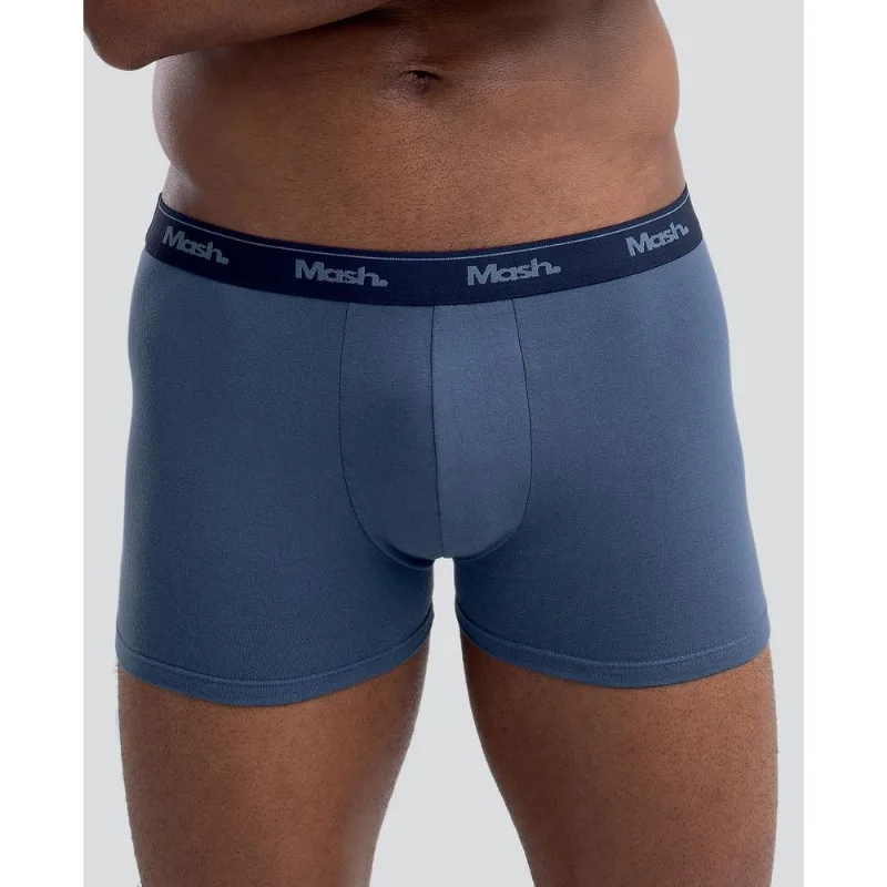 Cueca Boxer Cotton Azul Jeans Escuro M