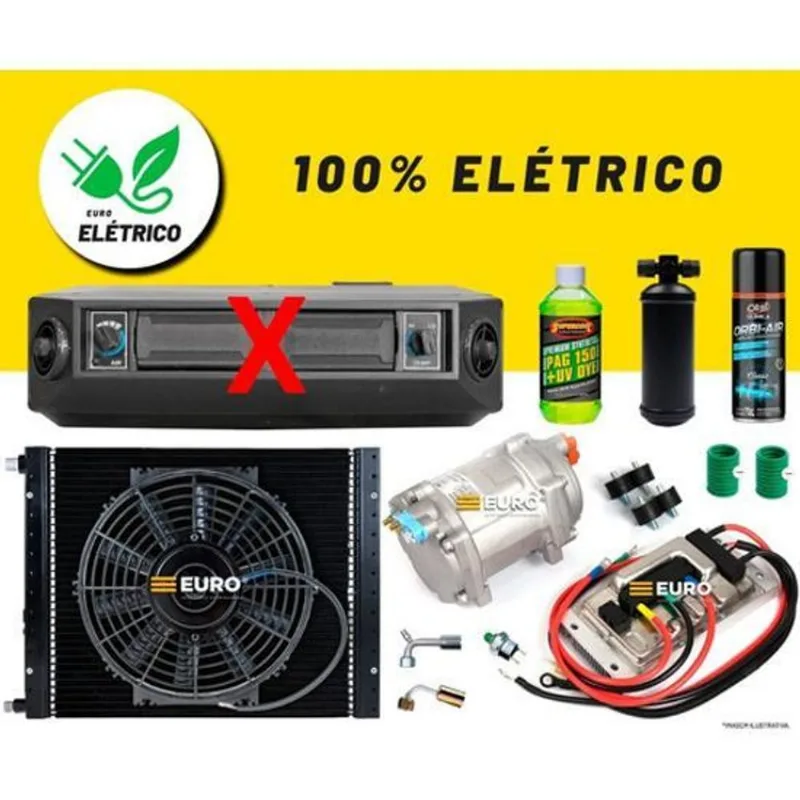Kit Ar Condicionado Automotivo Elétrico Sem Caixa Evaporador