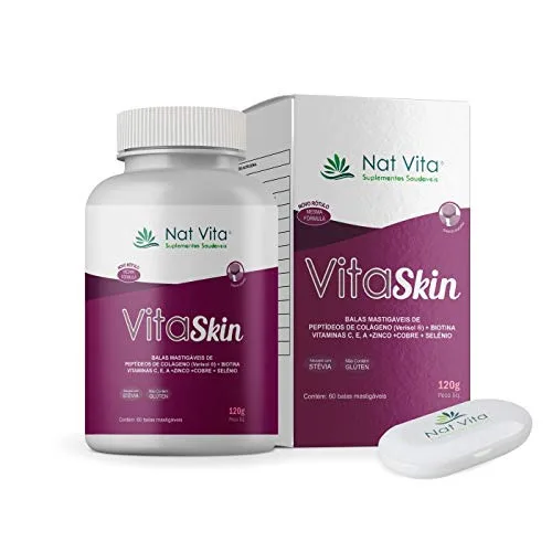 Vita Skin Balas De Colageno Sabor Amora 120g Nat Vita - NATVITA