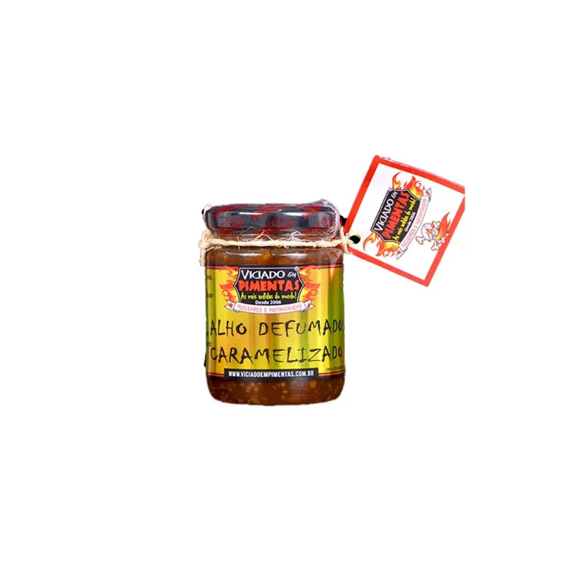 Alho Viciado em Pimentas Defumado Caramelizado 200g