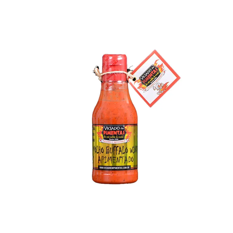 Molho Viciado em Pimentas Buffalo Wings Apimentado 200g - Viciado Em Pimentas - Mercearia