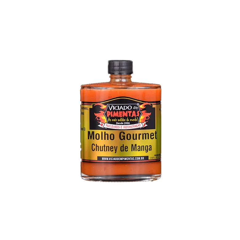 Molho Viciado em Pimentas Goumert Chutney de Manga 100ml - Viciado Em Pimentas - Mercearia