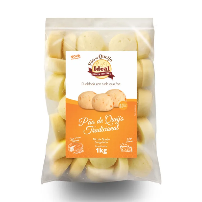 Pão de Queijo Ideal Coquetel Congelado 1Kg
