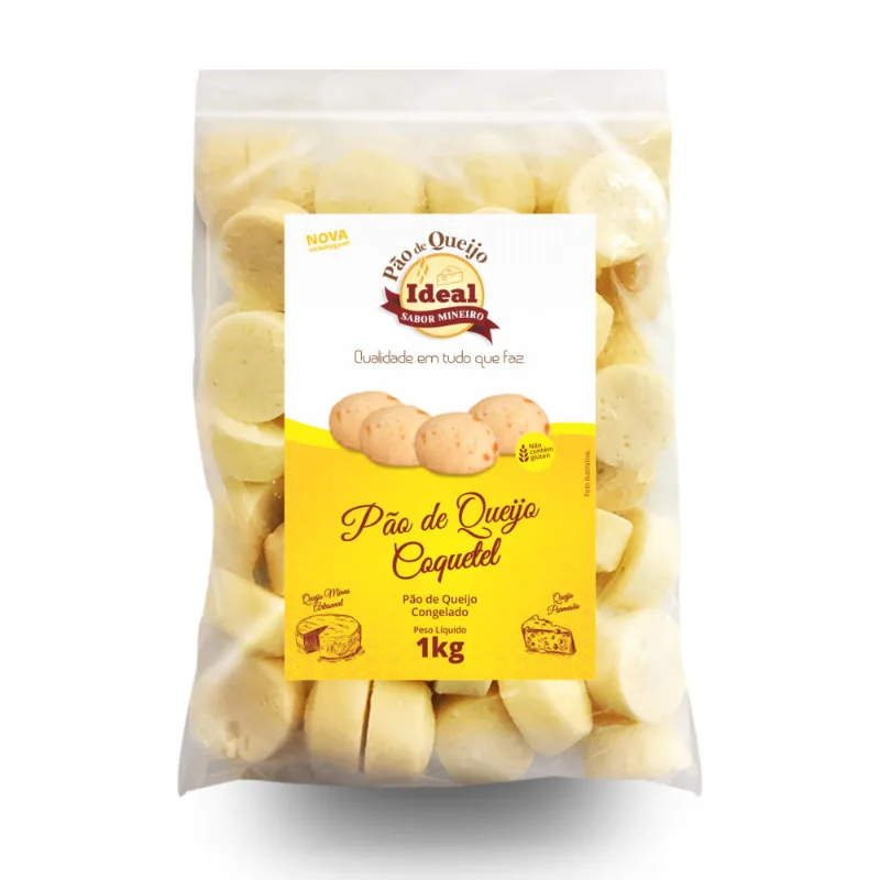 Pão de Queijo Ideal Tradicional Congelado 1Kg