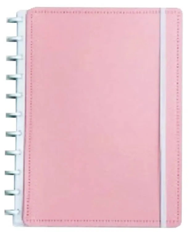 Caderno Inteligente 80 Folhas Grande Rosa Pastel - LC - Papelaria
