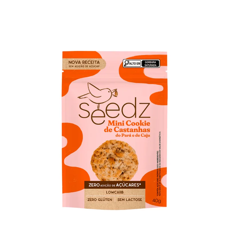 Biscoito Castanha-do-Pará e Caju Seedz – 40g