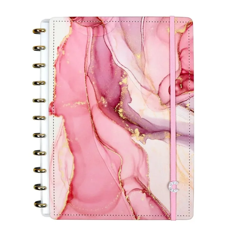 Caderno Inteligente 80 Folhas Grande Marmore Agatha - LC - Papelaria