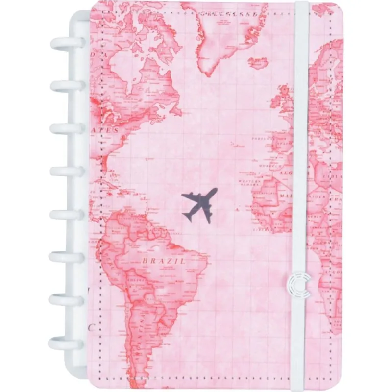 Caderno Inteligente A5 BY Gocase Mapa Mundi 80FLS - Caderno Inteligente - Papelaria
