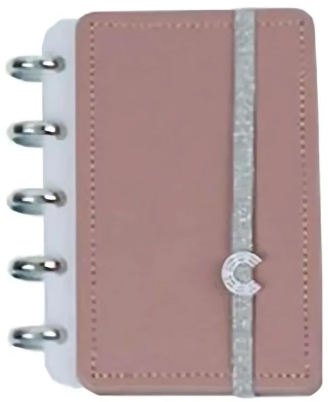 Caderno Inteligente Pequeno Chic Nude 50 Folhas - LC - Papelaria