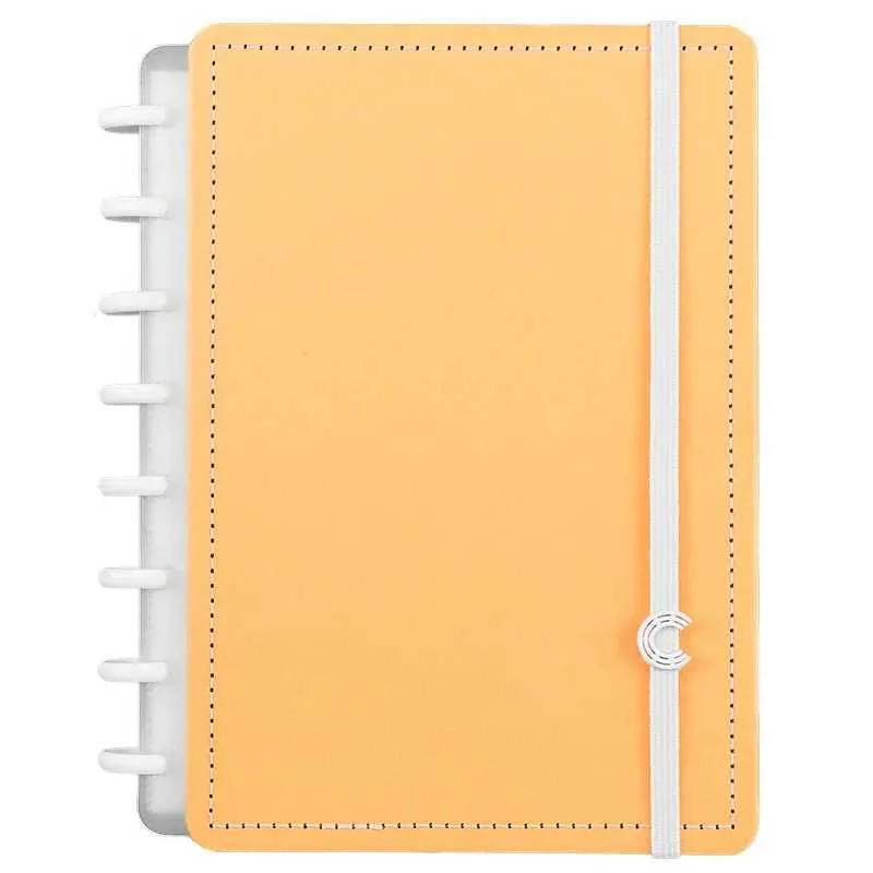 CADERNO A5 LARANJA PASTEL CADERNO INTELIGENTE - Caderno Inteligente - Papelaria