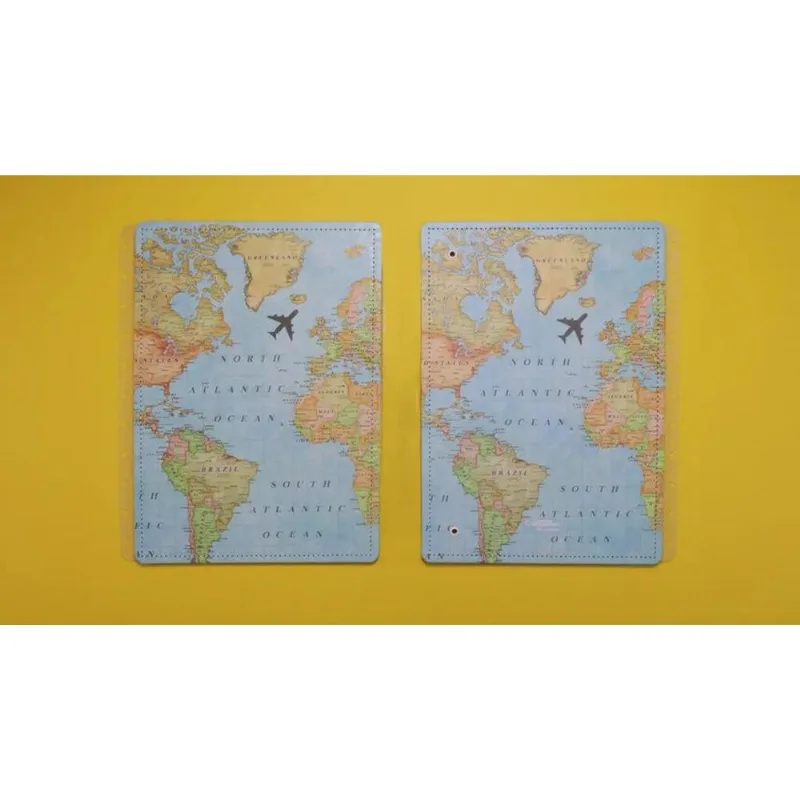 Capa E Contracapa A5 By Gocase Mapa Mundi Azul Caderno Inteligente