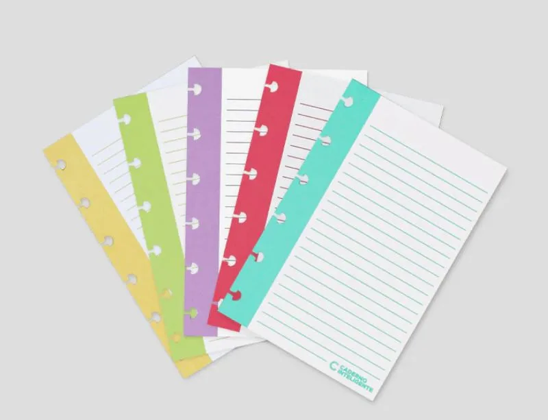 Ficha Pautada Vertical 4x6 Caderno Inteligente - LC - Papelaria
