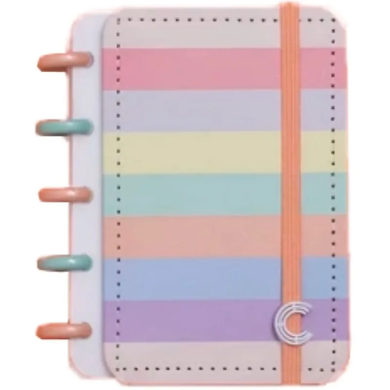Caderno Inteligente Pequeno Arco-Íris Pastel 50 Folhas