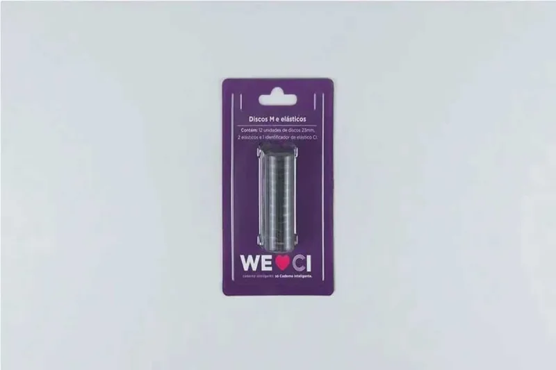 DISCOS E ELASTICO M 23MM PRETO METALICO CADERNO INTELIGENTE - Caderno Inteligente - Papelaria