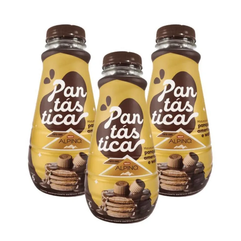 3 Pantástica Alpino 160G Massa Para Panquecas E Waffles
