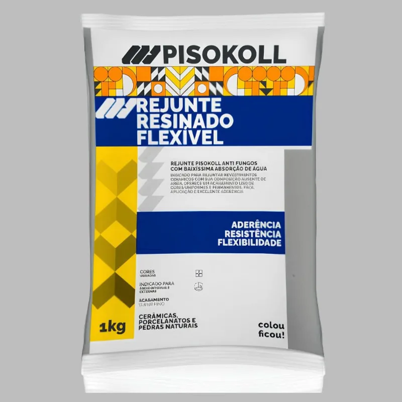 Rejunte Resinado Flex 1kg Pisokoll Rejunte Resinado Flex Grafite 1kg Pisokoll