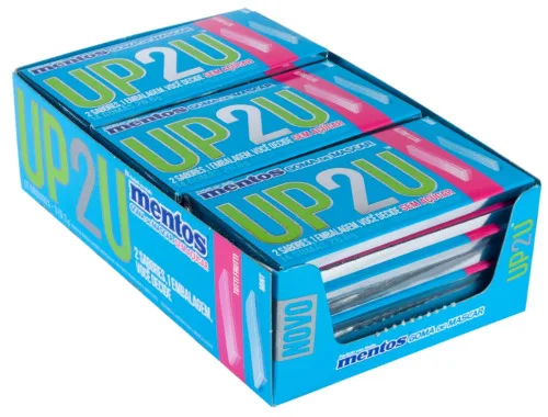 Goma De Mascar Mentos Up2u 26,6g Tutti Frutti/mint - MENTOS