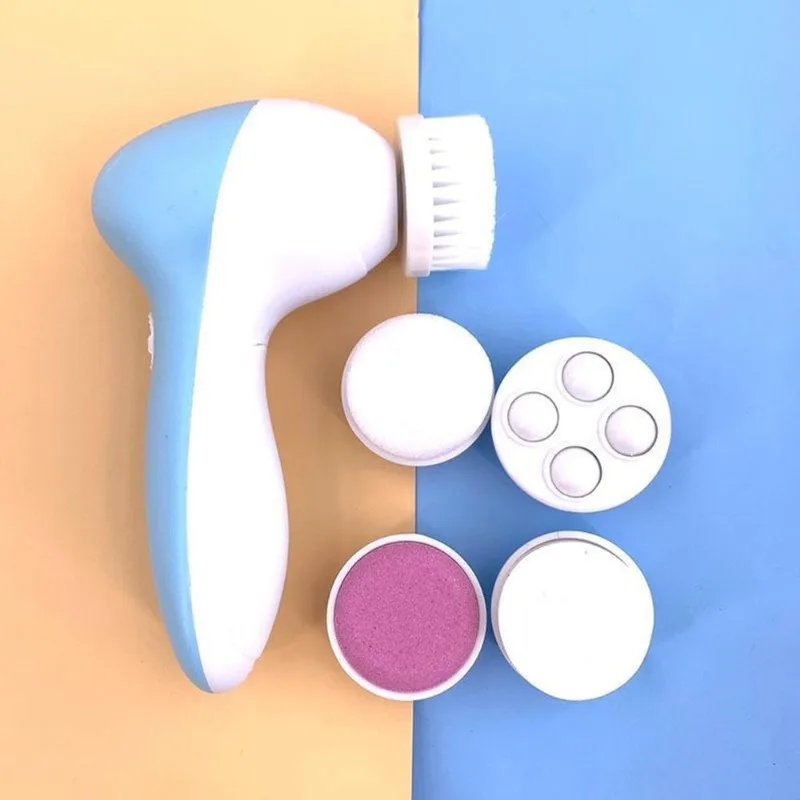 Escova Facial Elétrica Esfoliante Massageadora 5/1 Portátil