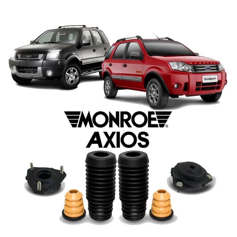 2 Kit Coxim Guarda Pó Batente Dianteiro Ecosport 2003 A 2013