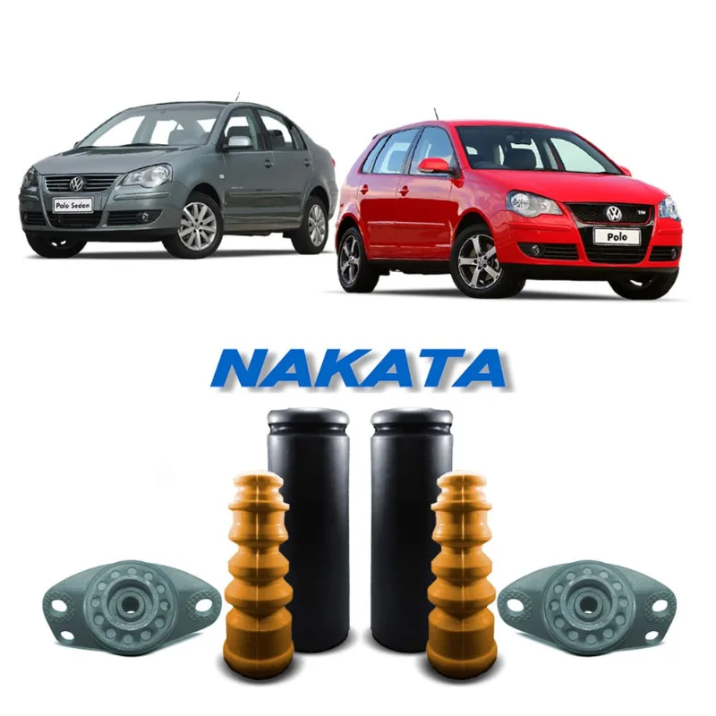 2 Kit Batedor Batente Suspensão Traseira Vw Polo 2007 A 2012