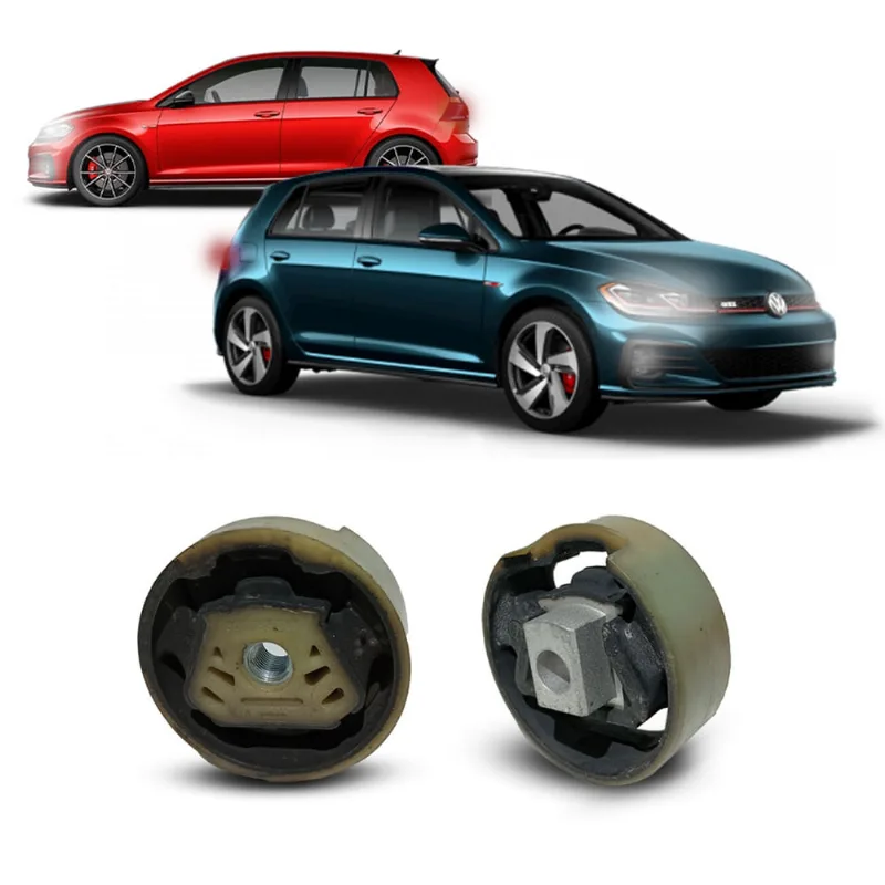 Par Kit Coxim Calço Suporte Inferior Superior Cambio Bucha Quadro Volkswagen Golf Gti 2013 2014 2015 2016 2017 2018 2019