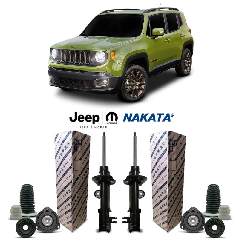 2 Amortecedores Original Mopar + Kit Reparo Suspensão Dianteira Jeep Renegade 2015 2016 2017 2018 2019 2020