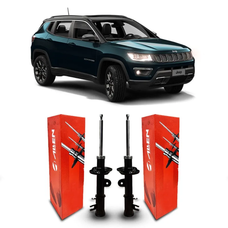2 Amortecedores Dianteiro Direito e Esquerdo Allen Suspensão Jeep Compass 4x2 e 4x4 2016 2017 2018 2019 2020